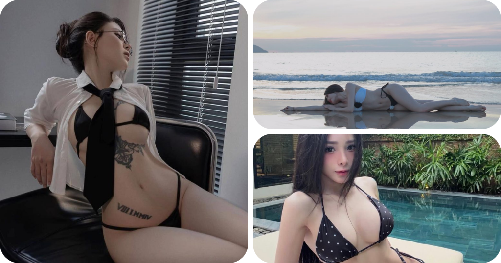 Vẻ đẹp tươi trẻ tỏa sáng trong bikini lọt khe