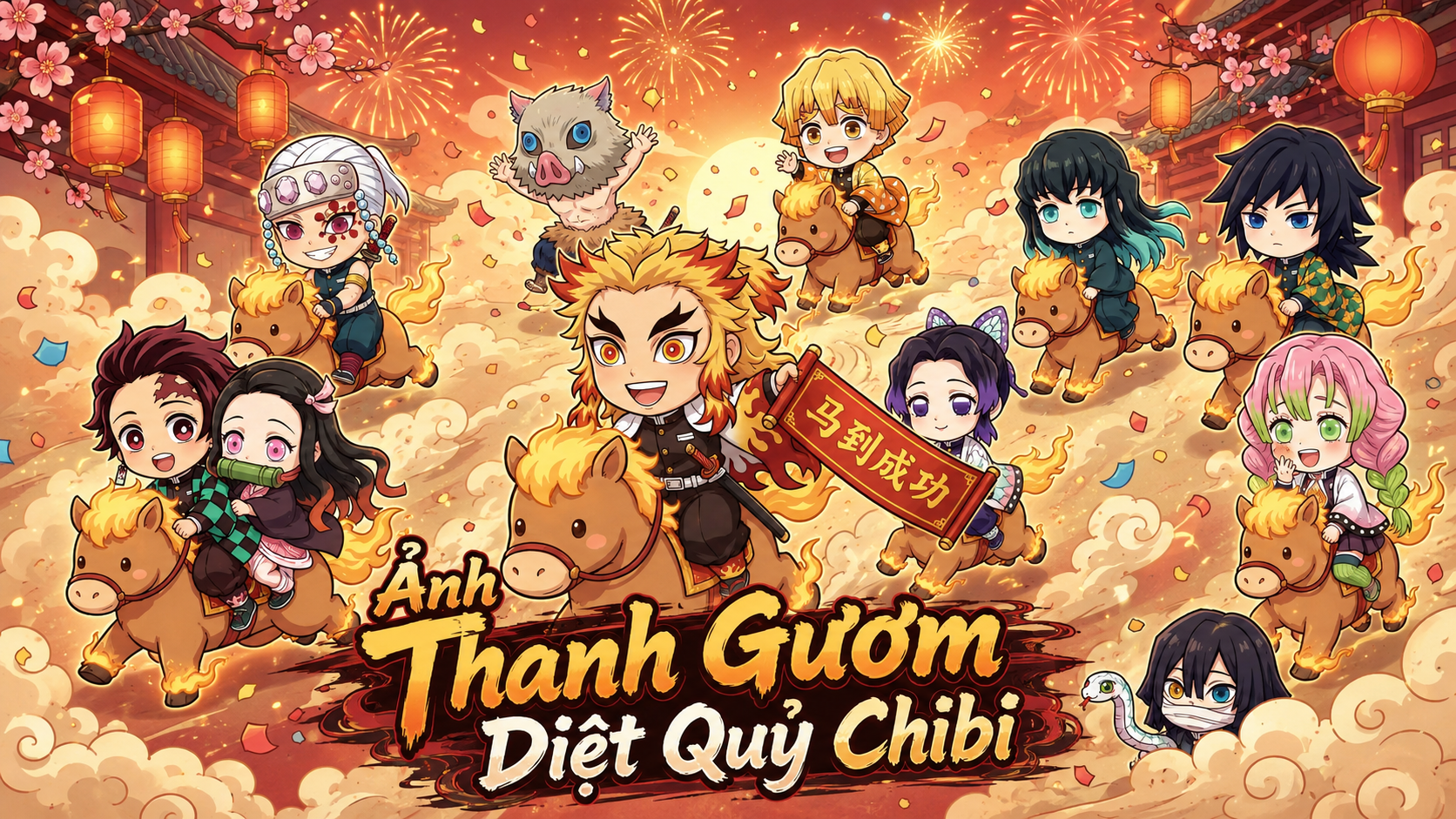 Ảnh Thanh Gươm Diệt Quỷ Chibi Cực Dễ Thương